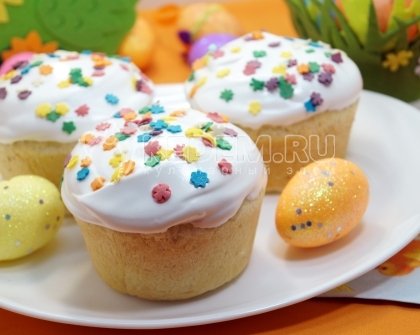 Маленькие пасхальные куличи