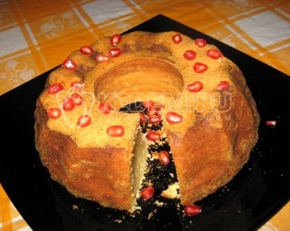 Творожный кекс с лимоном