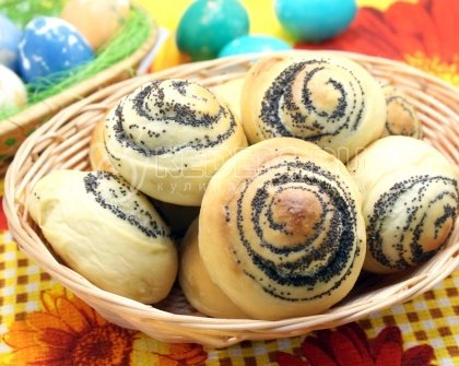 Булочки с маком