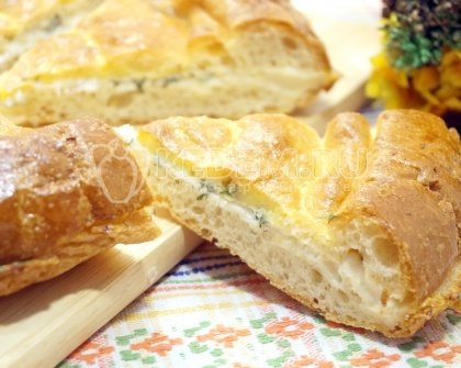 Ленивые лепешки с сыром и зеленью в духовке