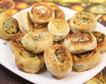Чесночные рулетики